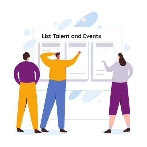 List your event illustration